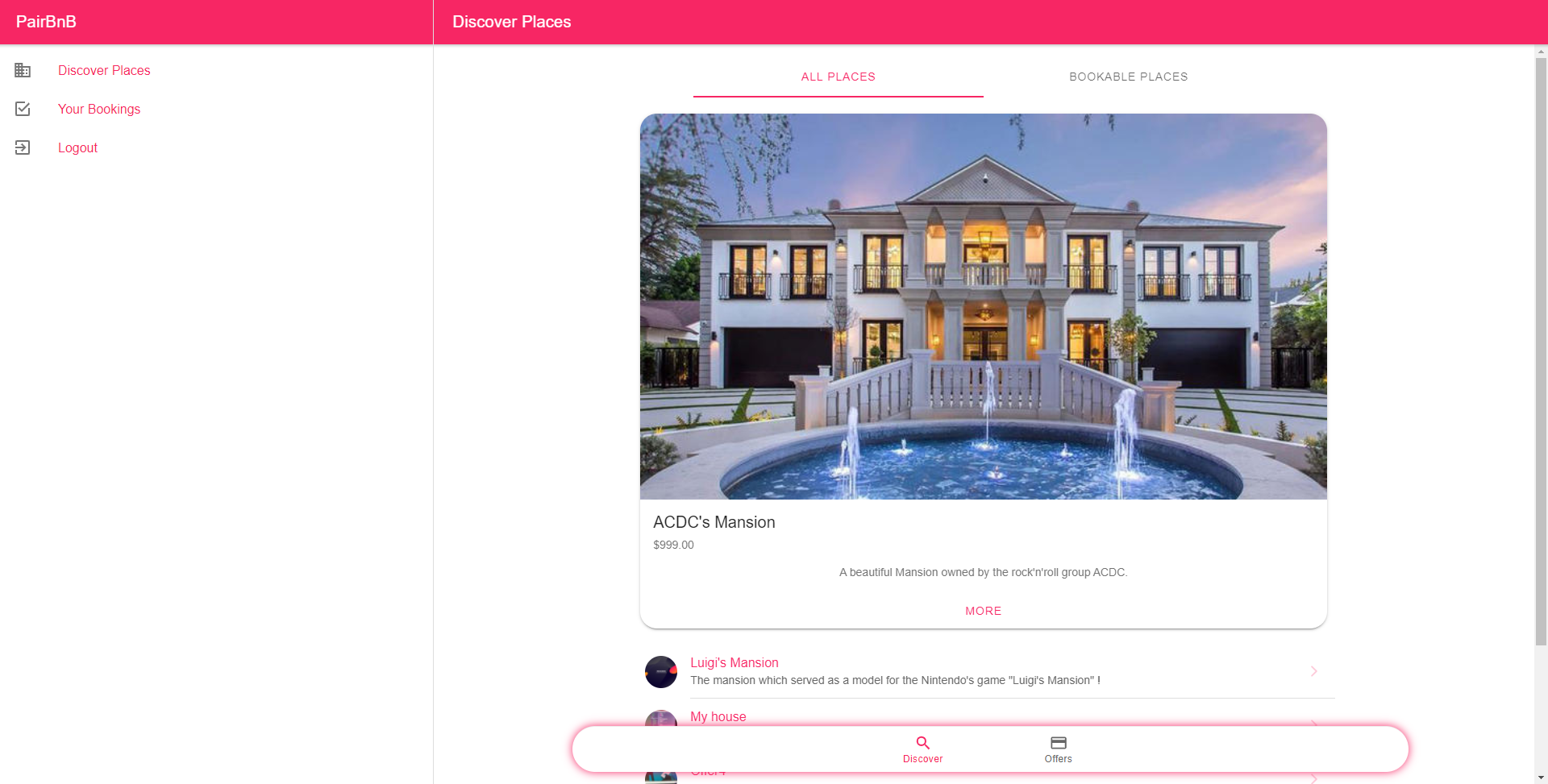 PairBnB